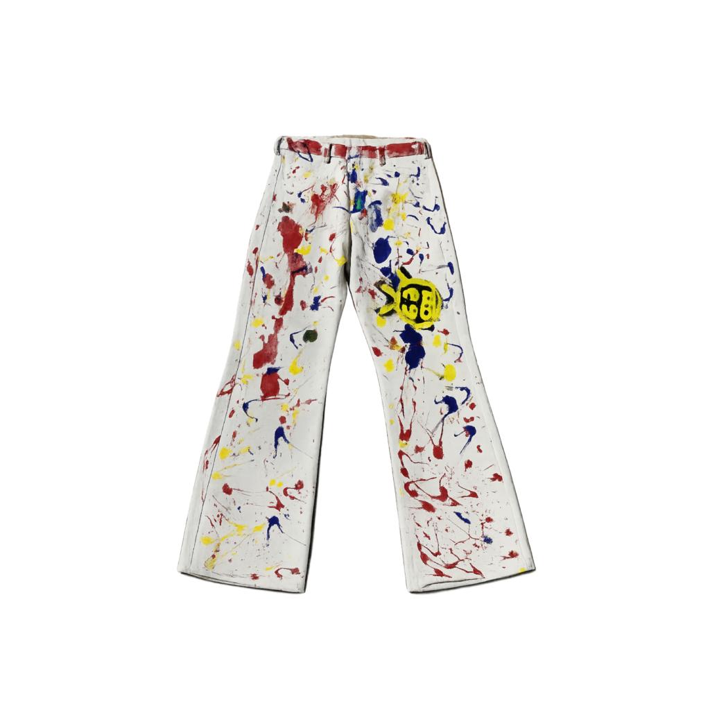 PAINTED FLARE DENIM